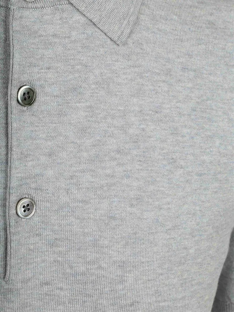 Profuomo Profuomo Gestricktes Poloshirt Grau - Größe XL, Grau, – Produktbild 4 von 5