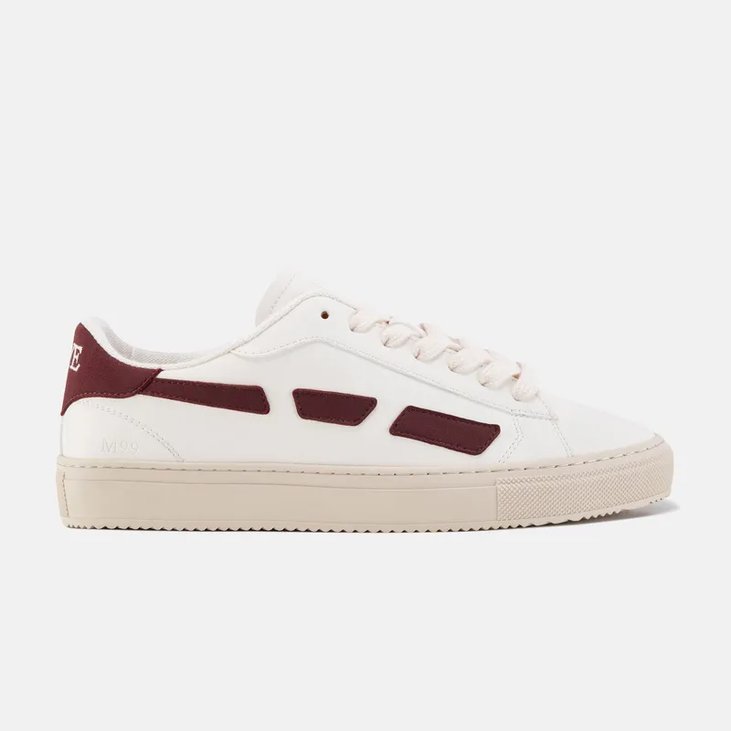 SAYE SAYE Herren vegan Sneaker M99 Stadt Granat, Weiß, – Produktbild 2 von 2