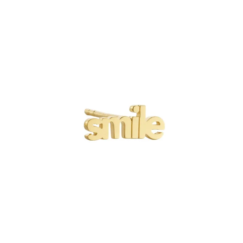 Design Letters Vocabulary Ohrstecker - vergoldet (1 pcs) – Produktbild 1 von 1