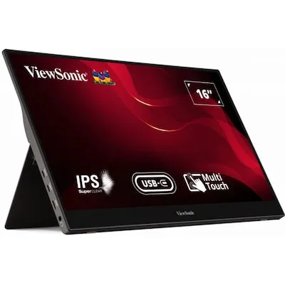 ViewSonic ViewSonic TD1655 - LED-Monitor - 40 cm (16") - tragbar - Touchscreen - 1920 x 1080 Full HD (1080p) – Produktbild 1 von 1