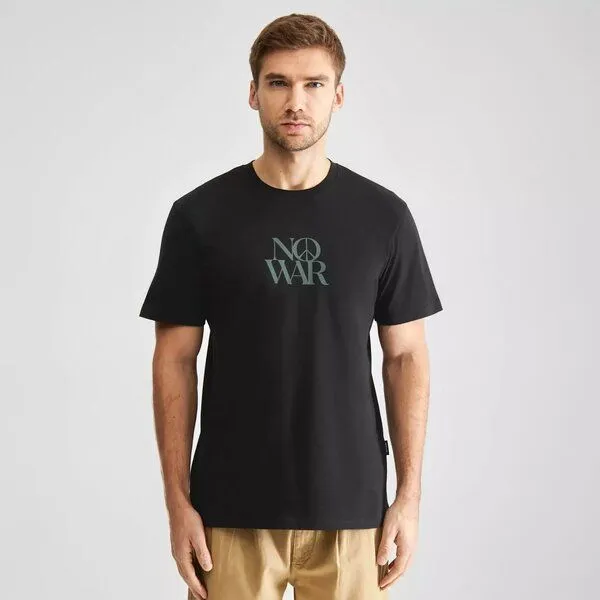 Dedicated DEDICATED T-Shirt Stockholm "No War" - aus Bio-Baumwolle – Produktbild 1 von 3
