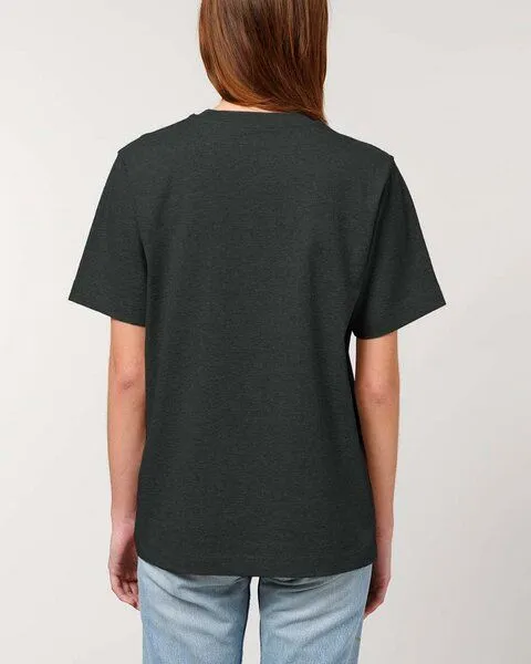 YTWOO YTWOO Sehr dickes Unisex T-Shirt | 240 g/qm | Top Premium Bio-Baumwolle, Dark heather grey, – Produktbild 4 von 4