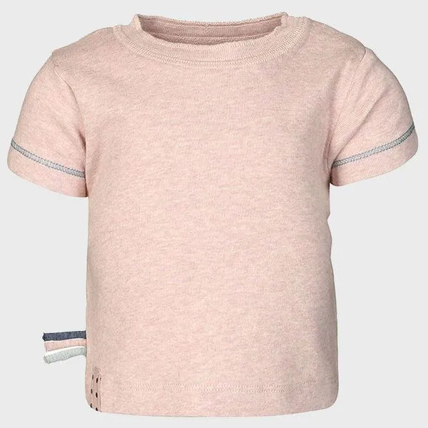 OrganicEra Baby S/S T-shirt 'OrganicEra' aus Bio-Baumwolle, Rose melange (rose), – Produktbild 2 von 4