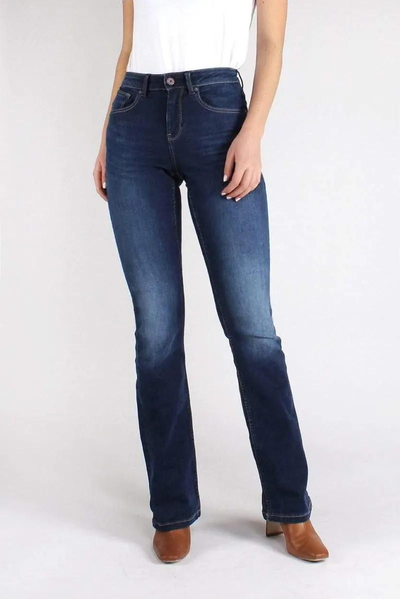 Kuyichi Kuyichi Damen vegan Bootcut Jeans Amy Deep Blue, Dunkelblau, – Produktbild 2 von 2