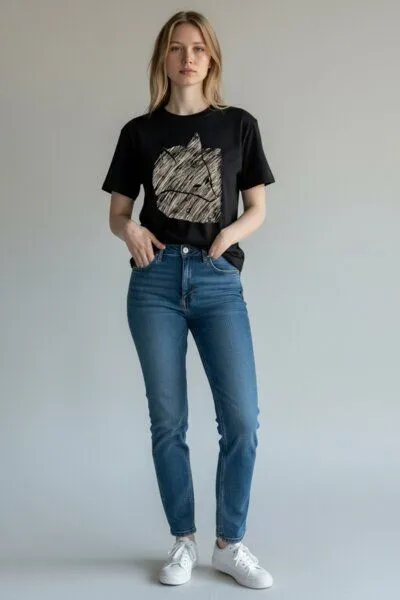 ilovemixtapes ilovemixtapes Fuchs 2.0 Women Essential T-Shirt – Produktbild 2 von 3