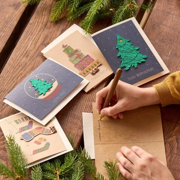 Die Stadtgärtner Die Stadtgärtner Weihnachtskarten Grußkarten Set I Außergewöhnliche Karten für Weihnachten und deine Weihnachtsgrüße – Produktbild 2 von 3