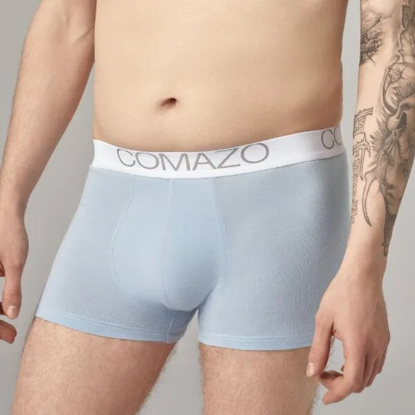comazo|earth comazo|earth Fairtrade Single Jersey Pants | GOTS zertifiziert, Sky, – Produktbild 1 von 4