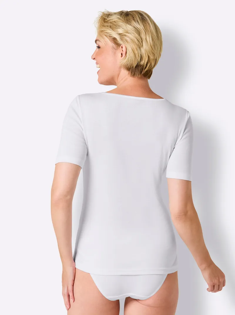 wäschepur Blazershirt weiß, Weiß, – Produktbild 2 von 2