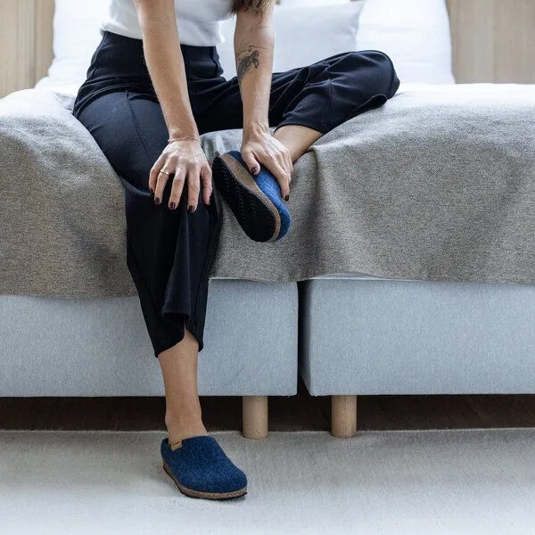 Stegmann Stegmann Filzpantoffel 208 aus 100% Merino-Wolle für Damen & Herren, Blau, – Produktbild 2 von 4