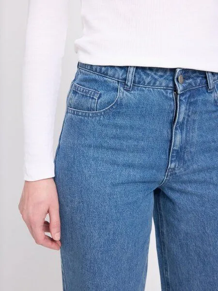 Mazine Mazine Damen Jeans im Wide Leg-Style aus 100% Bio-Baumwolle, Mid blue (blau), – Produktbild 2 von 4