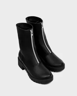 BOHEMA BOHEMA Damen vegan Cyber Boots Kaktusleder Schwarz – Produktbild 1 von 1