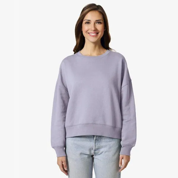 YTWOO YTWOO Modernes Damen-Sweatshirt – weich, nachhaltig & zeitlos, Lavender, – Produktbild 1 von 4