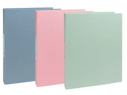 Exacompta 10 Exacompta Ringbücher "Autentik", Hardcover, DIN A4, 2 Ringe, sortiert – Produktbild 1 von 1
