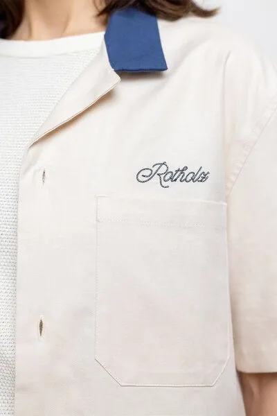 Rotholz Rotholz Bowling Hemd mit Kontrastkragen, Weiss, – Produktbild 3 von 8