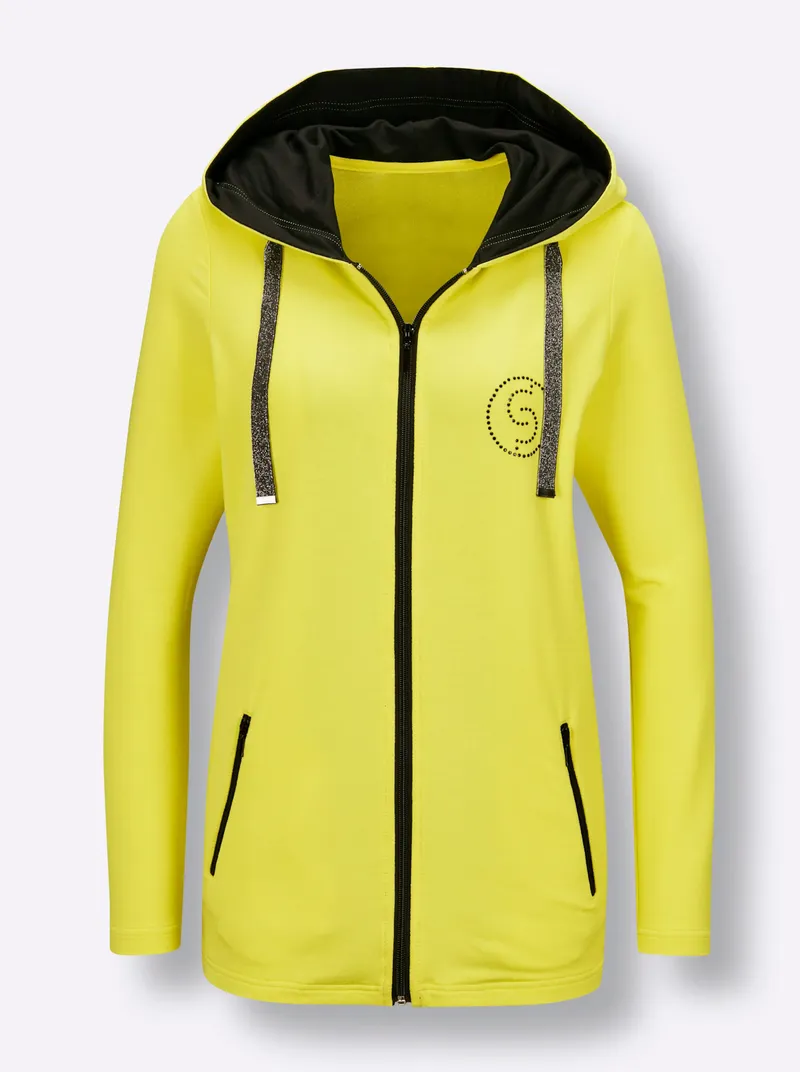 Jacke, Limone-schwarz, – Produktbild 1 von 2