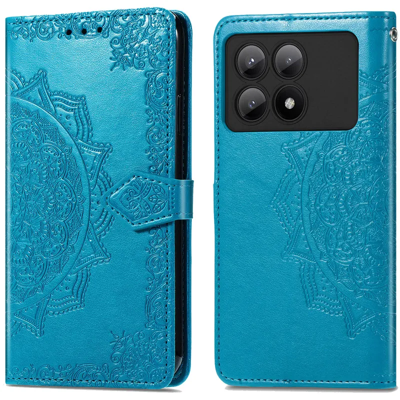 imoshion imoshion Mandala Klapphülle für das Xiaomi Poco X6 Pro, Türkis, – Produktbild 1 von 1