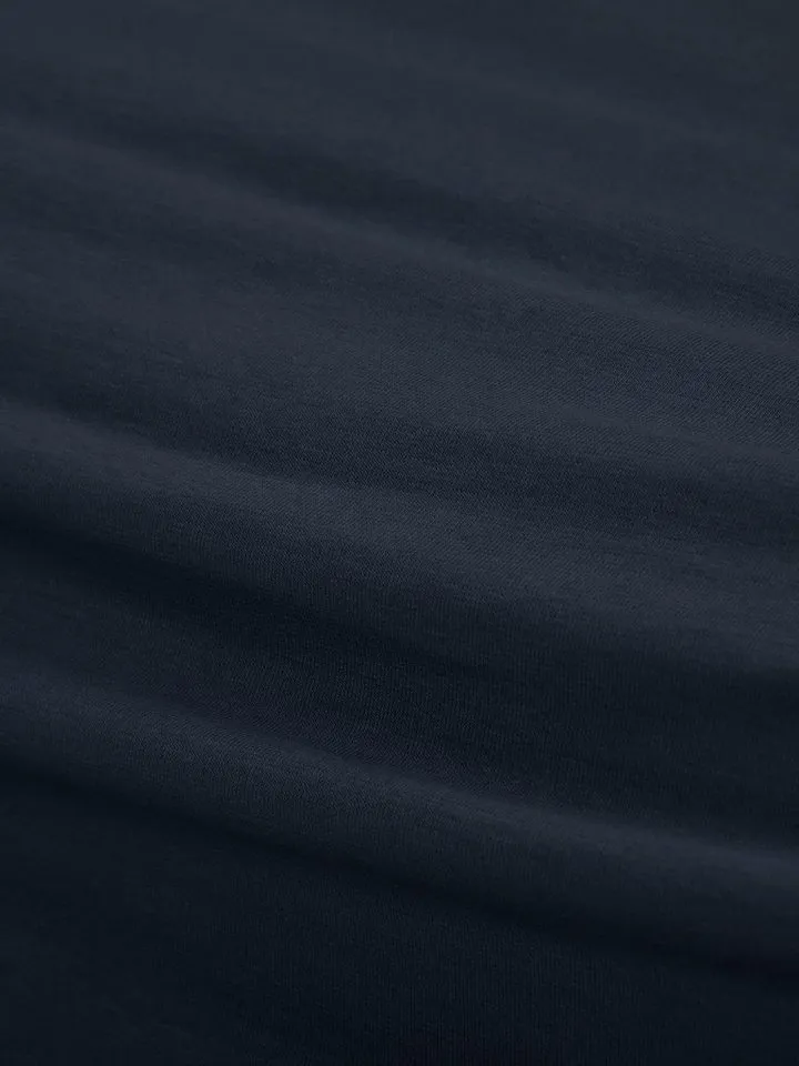 Essenza Spannbettlaken The Perfect Organic Jersey, 95% Bio-Baumwolle (GOTS), 5% Elasthan, Gummizug: rundum, (1 Stück), aus GOTS-zertifizierter Baumwolle Jersey-Stretch, Blau, – Produktbild 3 von 4
