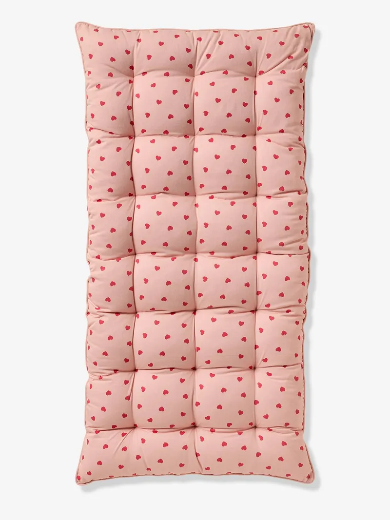 Vertbaudet Bodenmatratze HERZEN Kinderzimmer, Rosa, – Produktbild 3 von 4