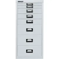 Bisley Schubladenschrank 8 Schübe, DIN A4 lichtgrau – Produktbild 1 von 1