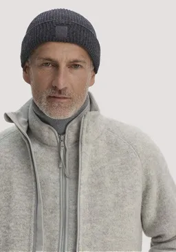 hessnatur hessnatur Strickmütze aus Bio-Merinowolle mit recycelter Wolle und Bio-Baumwolle – Produktbild 1 von 1