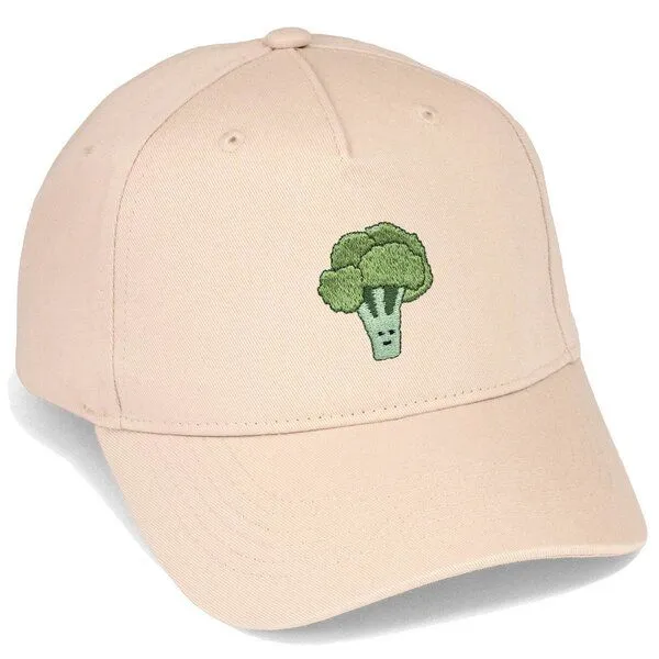 LIGARTI Bestickte Cap – Brokkoli – LIGARTI Tiermanufaktur, Sand, – Produktbild 1 von 4