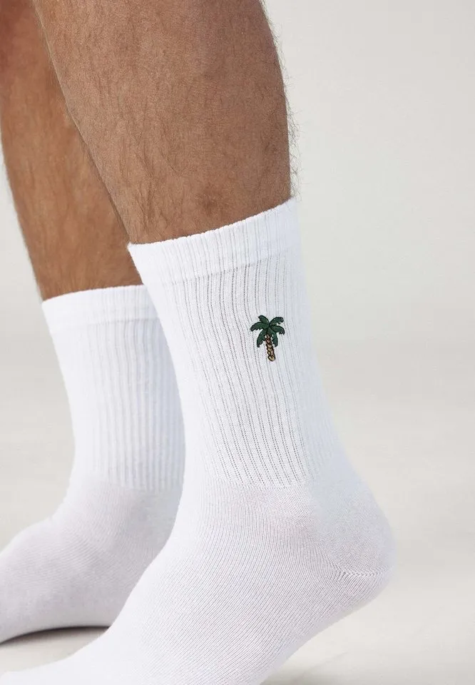 SNOCKS Tennissocken Cleane Sportsocken (4-Paar) aus Bio-Baumwolle, stylish für jedes Outfit, Weiß, – Produktbild 5 von 5