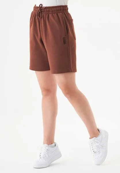 ORGANICATION ORGANICATION Damen ESSENTIALS-SHEYMA- Shorts aus Bio-Baumwolle, Coffee brown, – Produktbild 3 von 4