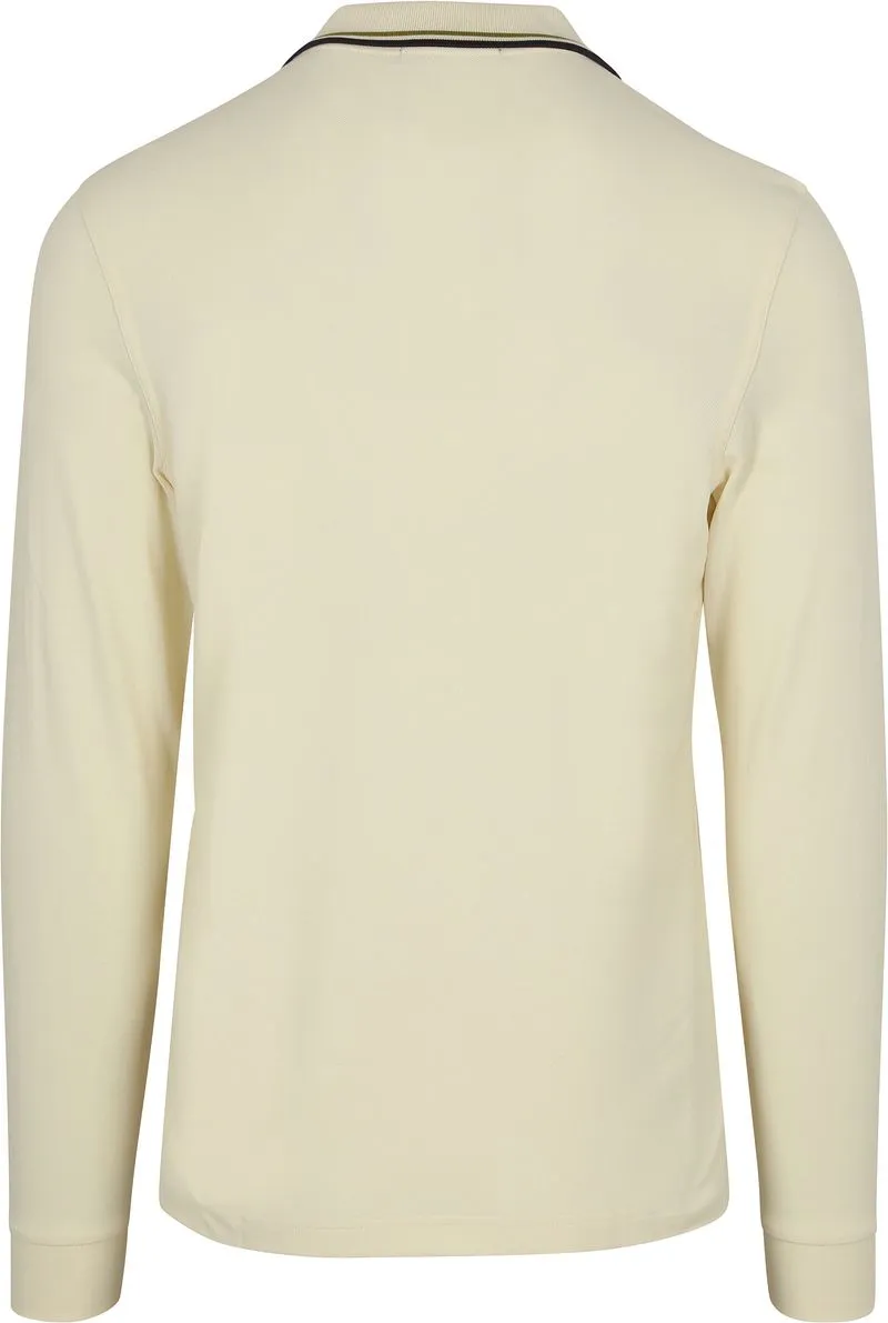 Fred Perry Fred Perry Langarm-Poloshirt Ecru 46A - Größe M, Wollweiß, – Produktbild 3 von 3