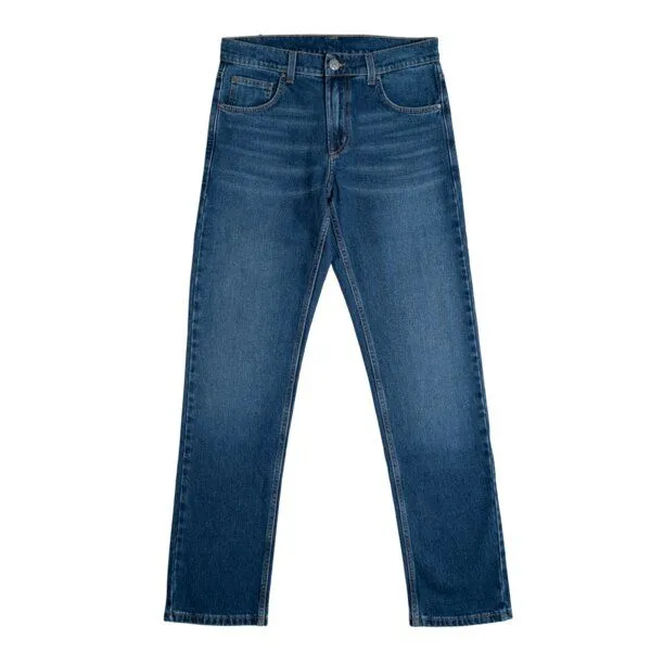 Vresh Clothing Vresh Clothing Valco - Regular Jeans aus Biobaumwoll-Mix, Mittelblau, – Produktbild 3 von 4