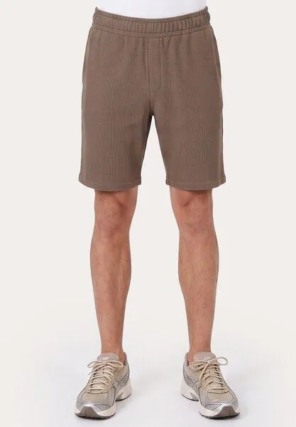 ORGANICATION ORGANICATION STEVVEN | Waffel-Shorts aus Bio-Baumwolle & recyceltem Polyester, Brown, – Produktbild 3 von 4