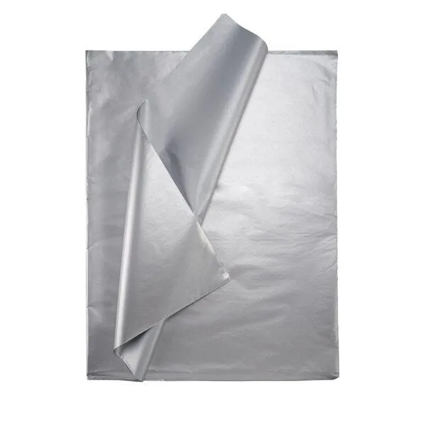 Fines Papeterie Fines Papeterie 50 Bögen Seidenpapier, Silber, – Produktbild 1 von 4