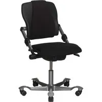 HAG HAG Bürodrehstuhl "H03 340" Gestell: silber, Stoff: Cura black – Produktbild 1 von 1