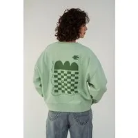 Kultgut Kultgut Artdesign - Biofair- Pulloversweater im Boxistyle / More Humanity., Grün, – Produktbild 1 von 1
