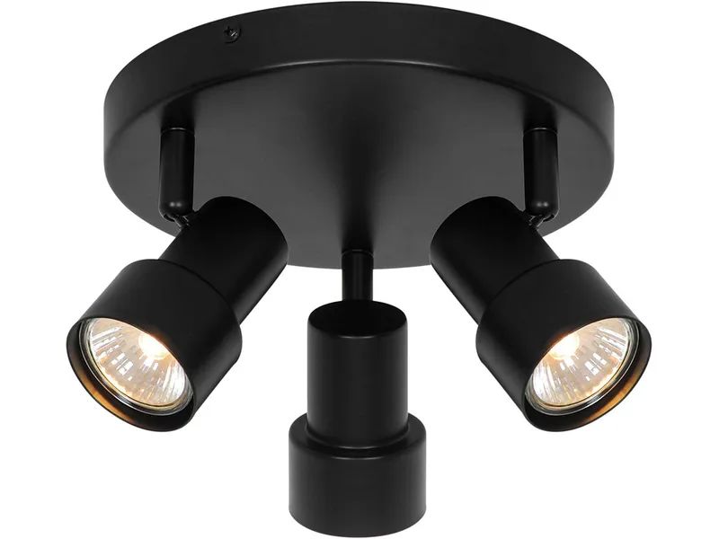 Nordlux Nordlux Deckenleuchte "Boston" 3er-Rondel, Schwarz, – Produktbild 1 von 1