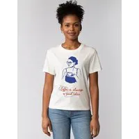 watapparel watapparel T-Shirt Frauen Coffee is a good idea, Off white, – Produktbild 1 von 1