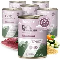 REAVET REAVET Hundenassfutter - Ente mit Amaranth an Zucchini & Aprikose 6x400 g – Produktbild 1 von 1