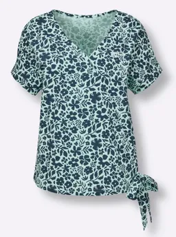 Catamaran Sports Funktionsshirt dunkelblau-mint-gemustert – Produktbild 1 von 1