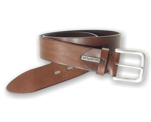 Greenbelts Greenbelts Herren Ledergürtel Blake, Schwarz, – Produktbild 5 von 5