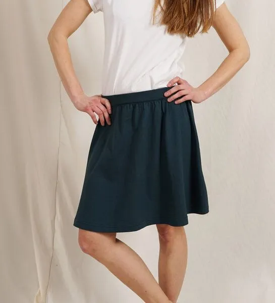 Lena Schokolade Lena Schokolade Rock aus Bio-Jersey, Dark green, – Produktbild 3 von 4