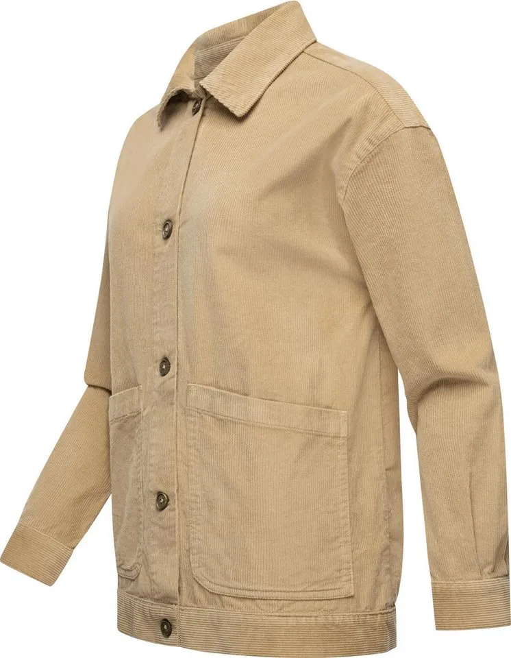 ragwear ragwear Cordjacke Ennea Leichte Damen Übergangsjacke aus Kord, Braun, – Produktbild 3 von 4