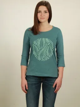 NATIVE SOULS NATIVE SOULS Longsleeve 3/4-Arm Damen - Leaves – Produktbild 1 von 1
