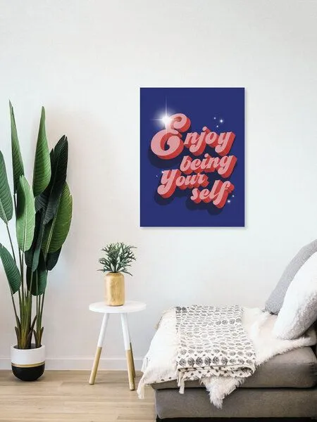 Photocircle Photocircle Poster / Leinwandbild - Enjoy being yourself – Produktbild 4 von 4