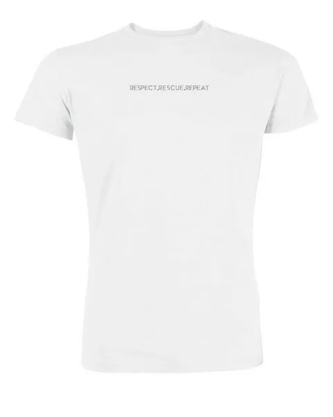 Human Family Human Family Herren Rundhals Bio T-Shirt "Actor - Respect", Weiss, – Produktbild 1 von 3