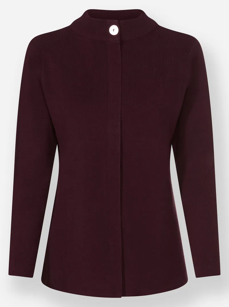 Witt Stehkragenpullover burgund, Burgund, – Produktbild 1 von 2