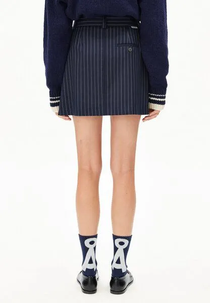 ARMEDANGELS ARMEDANGELS PINSTRIPE Damen Webrock aus TENCEL Lyocell Mix, Night sky-white, – Produktbild 2 von 4