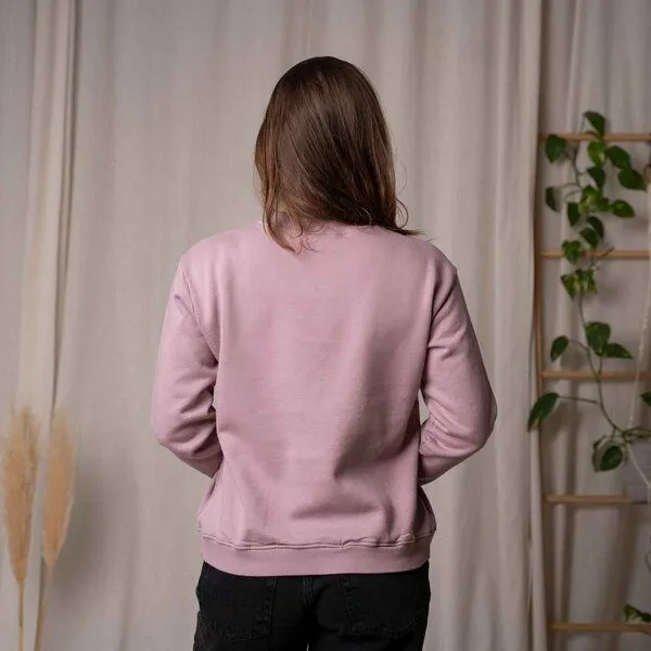 Vresh Clothing Vresh Clothing Vrancesca - Sweater aus Biobaumwolle, Flieder, – Produktbild 3 von 7