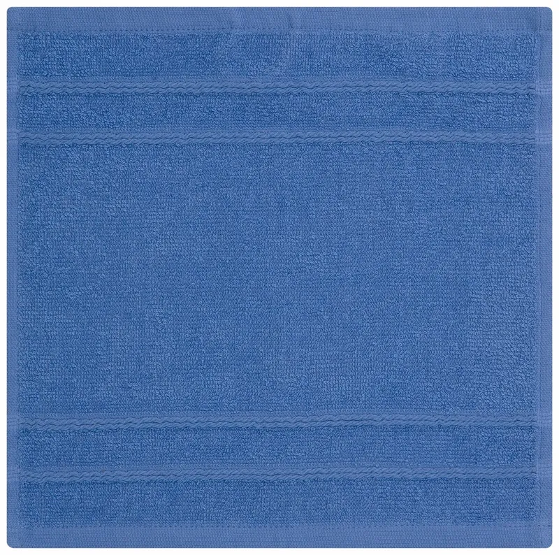 OTTO home Handtuch Set Inga, 3 Qualitäten, Duschtücher, Handtücher, Gästetücher, Seiftücher, Walkfrottier (10-St), Handtücher mit feiner Bordüre, 100% Baumwolle, Blau, – Produktbild 1 von 8