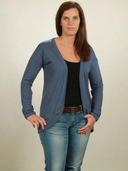 NATIVE SOULS NATIVE SOULS Slub Cardigan Damen, Dark blue, – Produktbild 1 von 1