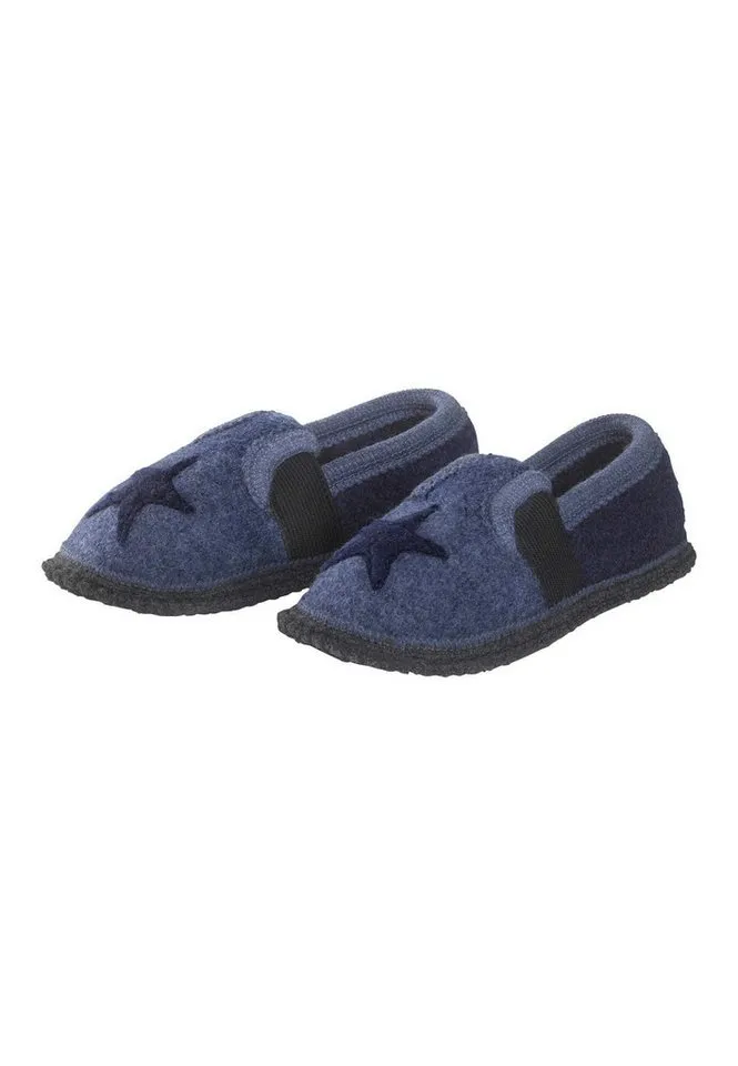 hessnatur hessnatur aus Schurwolle Hausschuh, Blau, – Produktbild 2 von 2