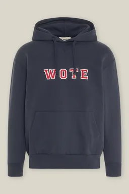 WOTE WOTE Damen vegan Hoodie Logo Dunkelblau – Produktbild 1 von 1